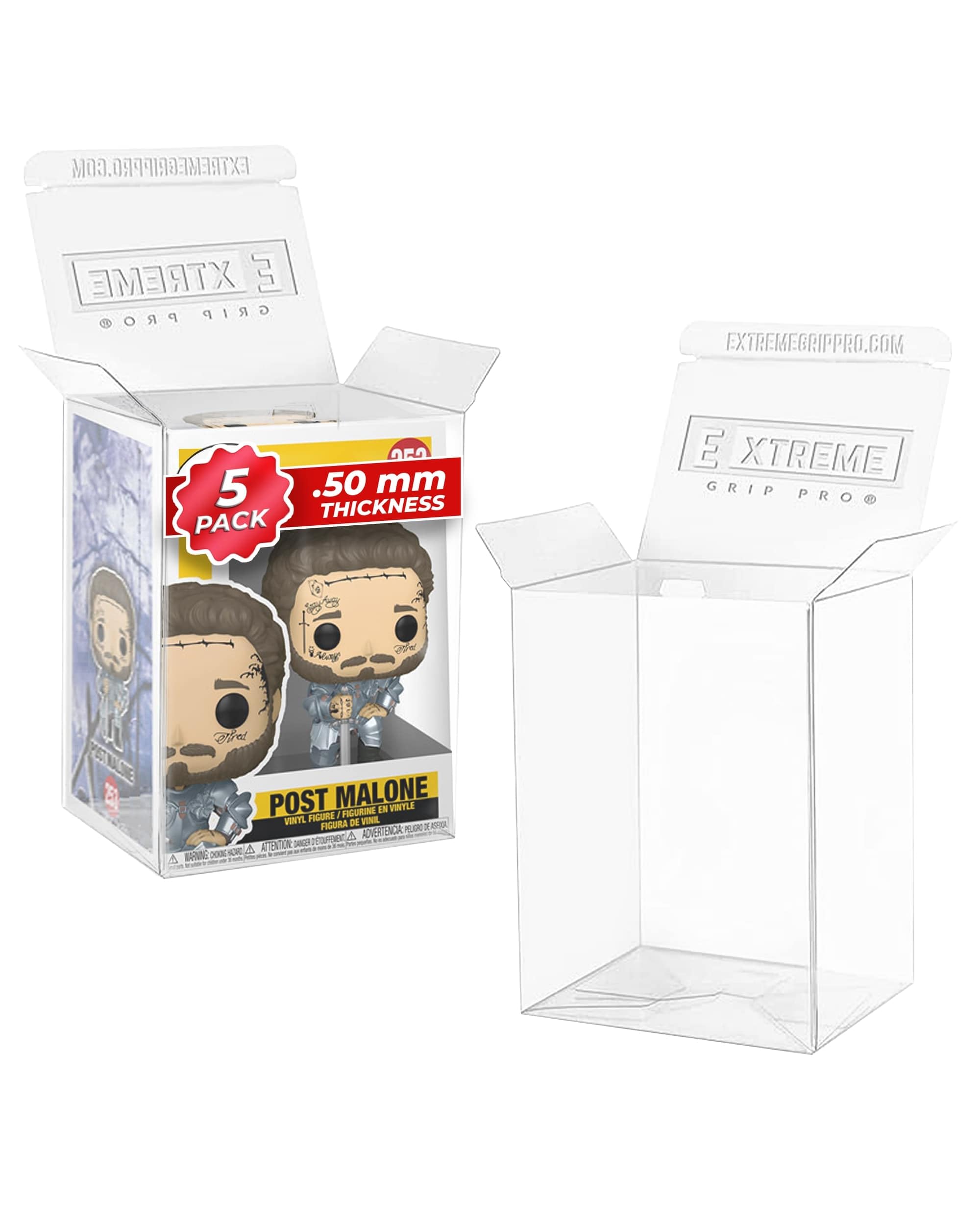 Lot De 10 Protecteurs En Vinyle épais 0,4 Mm Pour Funko Pop 10,2 Cm – Transparent, Empilable, Anti-poussière