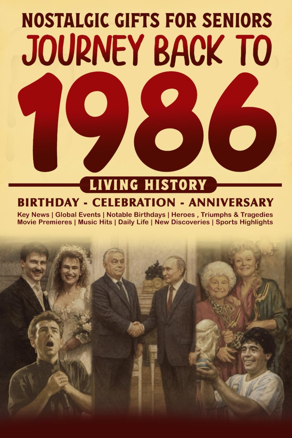 Journey Back To 1986: The Perfect Gift for Birthdays and Anniversaries For Those Born in 1986 History Book for Mom, Dad, Grandparent, Friends, and More