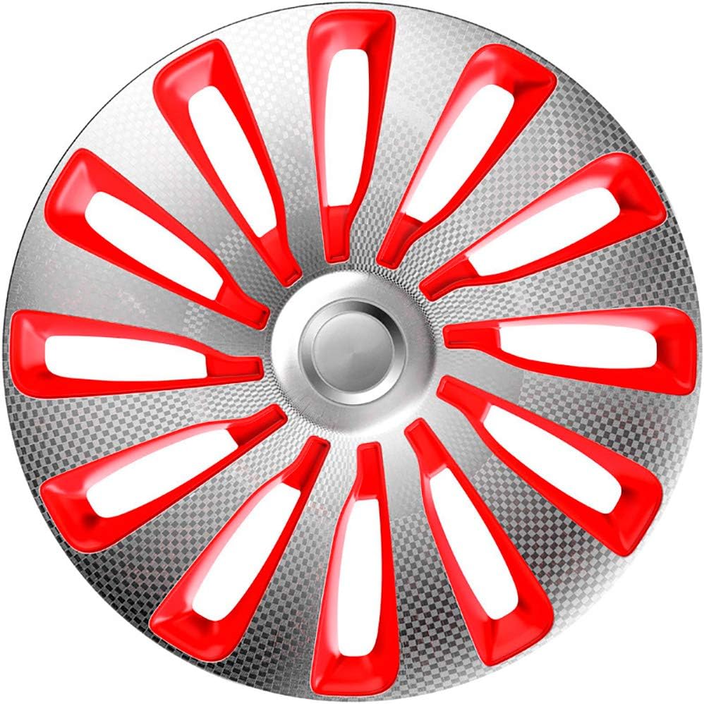 Set JTec wheel covers Sepang 17inch silverredcarbonlook
