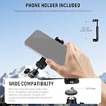 NEEWER Webcam Stand Tripod for Desk, Mini Desktop Tripod with Cell Holder Compatible with Logitech Anker Emeet Webcam Ring Light for Video Recording Live Streaming Zoom Call, Max Load 2.2lb/1kg, ST45B