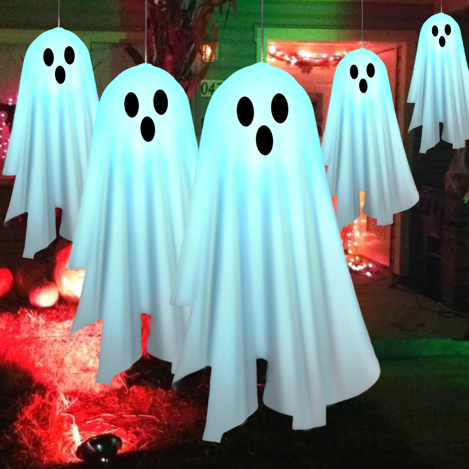 Photo 1 of X-GiftKey Halloween Solar Ghost Lights - 2 Pack