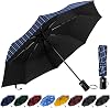 TechRise Umbrella, Compact Strong Windproof Automatic Umbrellas, Folding Lightweight, Portable Travel Golf Umbrella for Rain