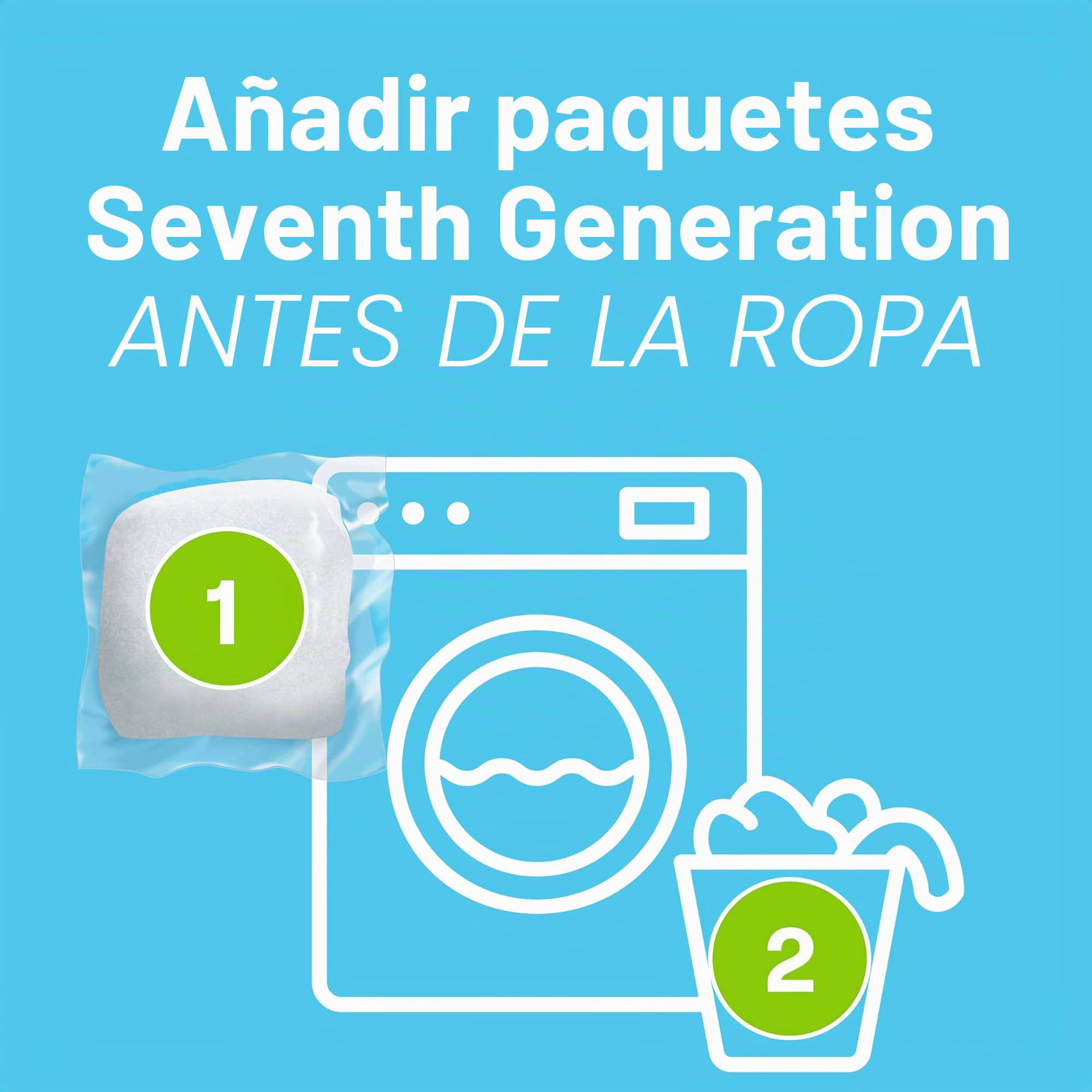 SEVENTH GENERATION - Free & Clear Laundry Detergent Packs - 45 Packs
