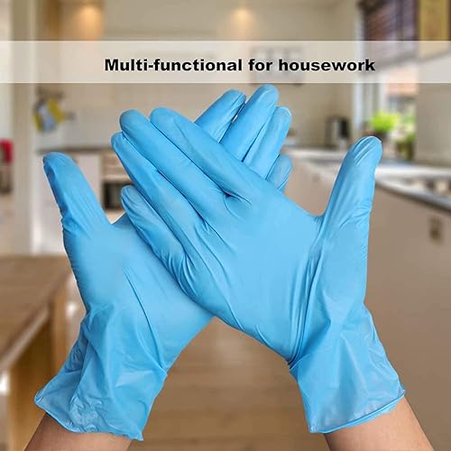 Miniatura 10 de COYACOOL Guantes desechables XL, guantes de mezcla de nitrilo y vinilo, sin látex, 4 mil, 100 unidades, guantes de grado alimenticio para limpieza,