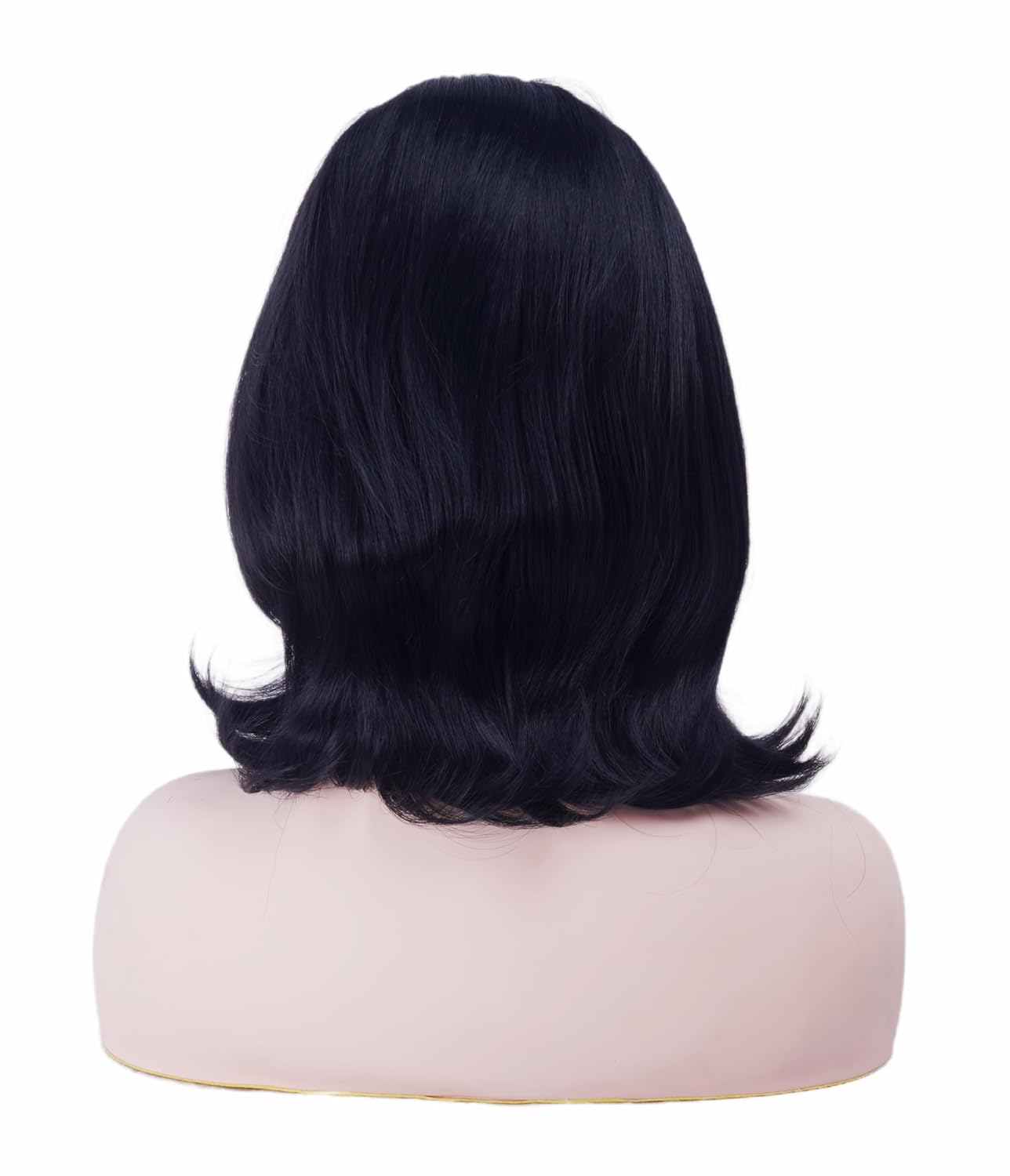 Rugelyss Short Black Wig with Bang Retro Bouffant Beehive Wigs fits 80s Costume or Halloween Party - Image 7