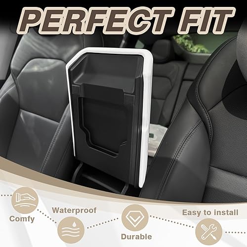 Miniatura 340 de Muslogy Funda de consola central compatible con Honda Pilot 2023 2024 2025, 2024 2025 2026 Ridgeline/Passport Accesorios para apoyabrazos, tapa