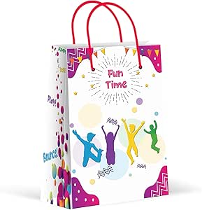 Amazon.com: Premium Bounce Jump Party Bags, Party Favor Bags, New ...