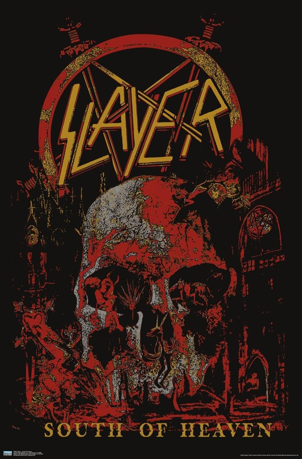 洋楽 SLAYER/ SOUTH OF HEAVEN Amazon.com: Slayer - South Of Heaven Wall Poster, 19L