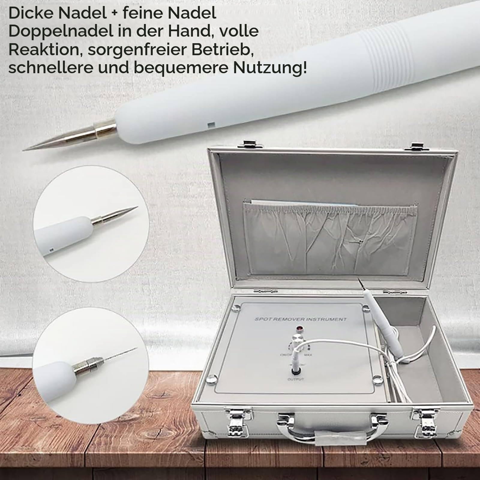 Plasmastift, Stift Zur Entfernung Von HautanhäNgseln, 10-Stufige Einstellung, Mit Grober Nadel + Feiner Nadel, Zur Entfernung Von Muttermalen, Flecken, Warzen Im Gesicht/KöRper