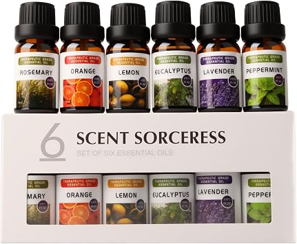 Essential Oils Sets - 6 Premium Fragrance Oils for Diffusers