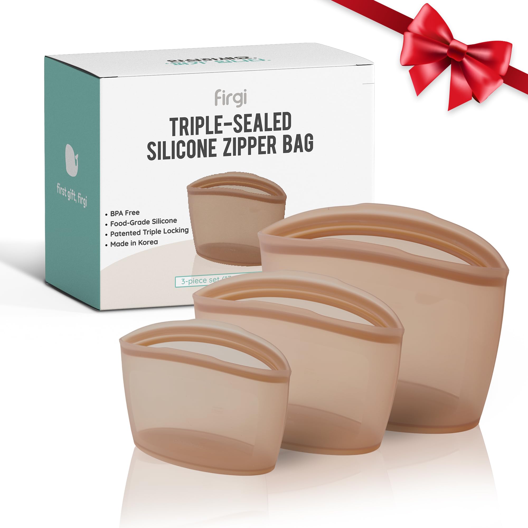 Firgi Reusable Silicone Food Storage Bags