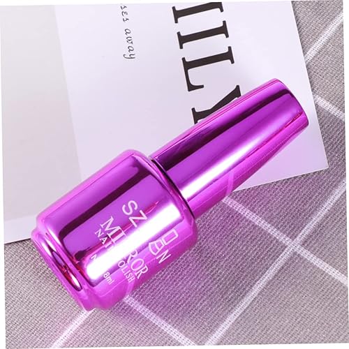 Miniatura 7 de FOMIYES Kit De Manicura Traje Plateado Trajes Púrpura Esmalte de Uñas Metálico Chispa Brillante Gel Esmalte de Uñas de Gel de Acero Inoxidable Set