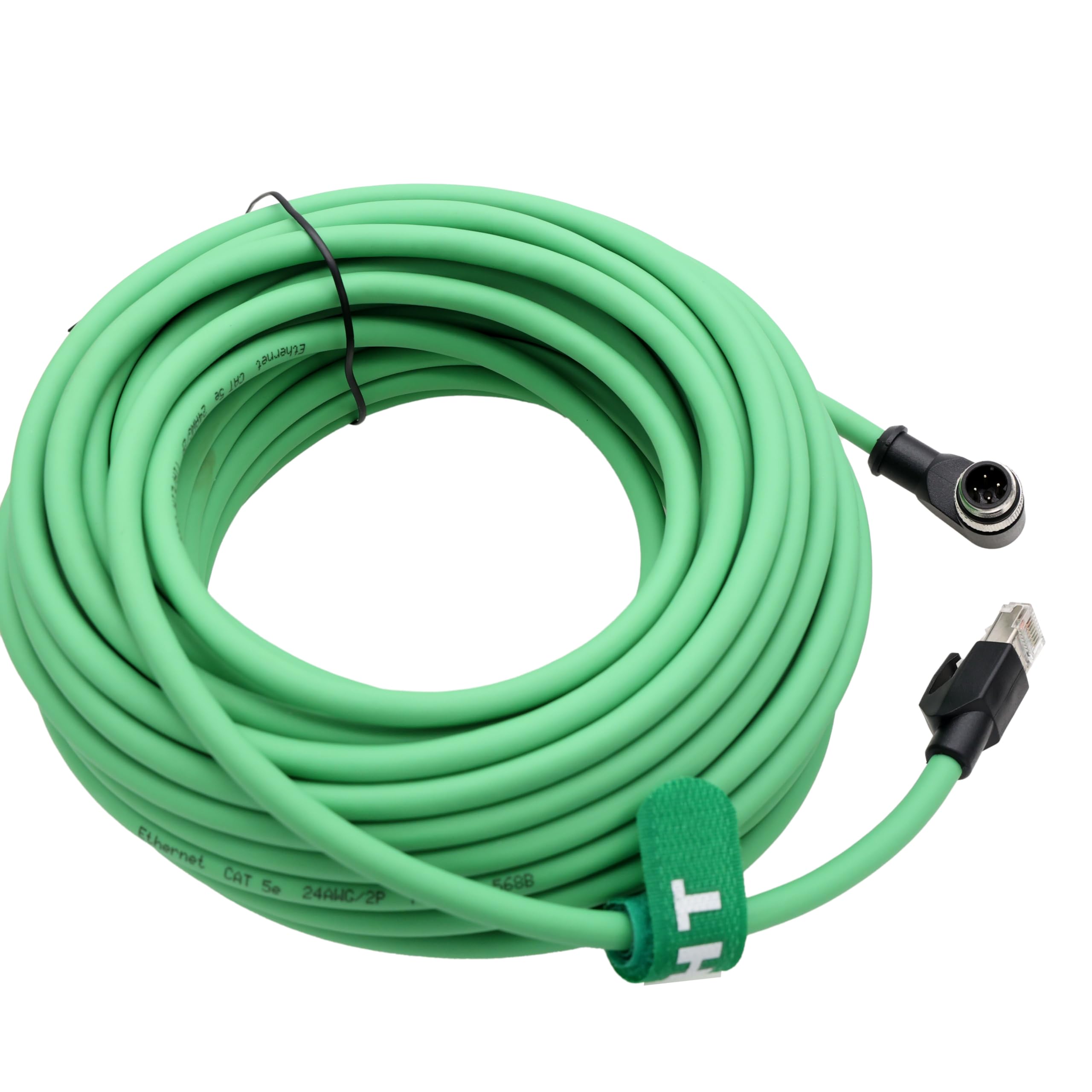 Câble Ethernet Industriel M12 Vers RJ45 - 10m Cat5e Blindé Pour Automatisation Et Caméras | Haute Flexibilité