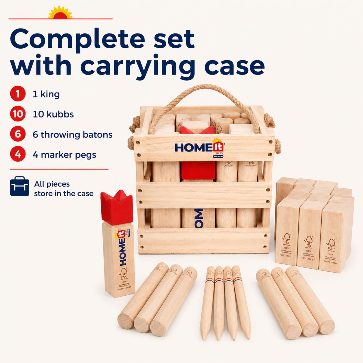 HOME IT Jeux Exterieur Viking Adulte Unisexe, Multicolore, Premium - Jeux Enfant Exterieur