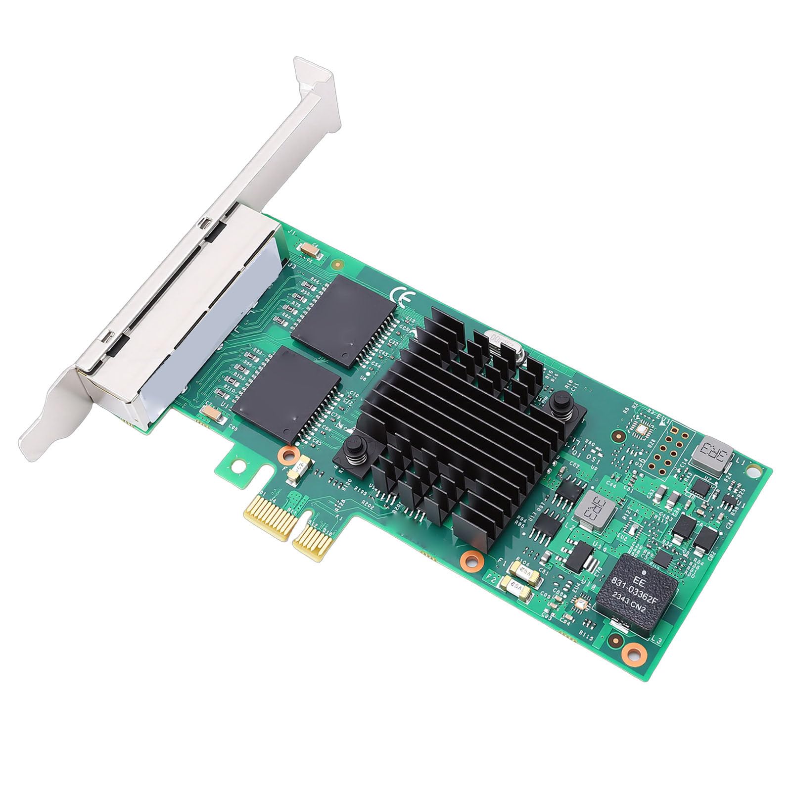 Ejoyous Scheda di Rete Gigabit Ethernet PCIe, 4 Porte RJ45 1GbE