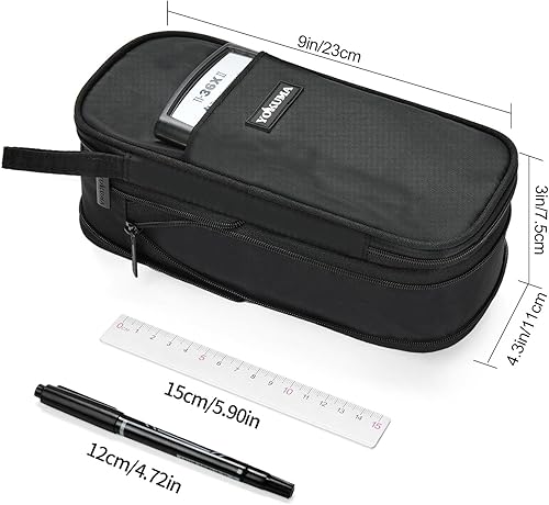 Miniatura 4 de YOKUMA Estuche para lápices para niños, caja de gran capacidad, suministros estéticos para la escuela universitaria para estudiantes, adolescentes,