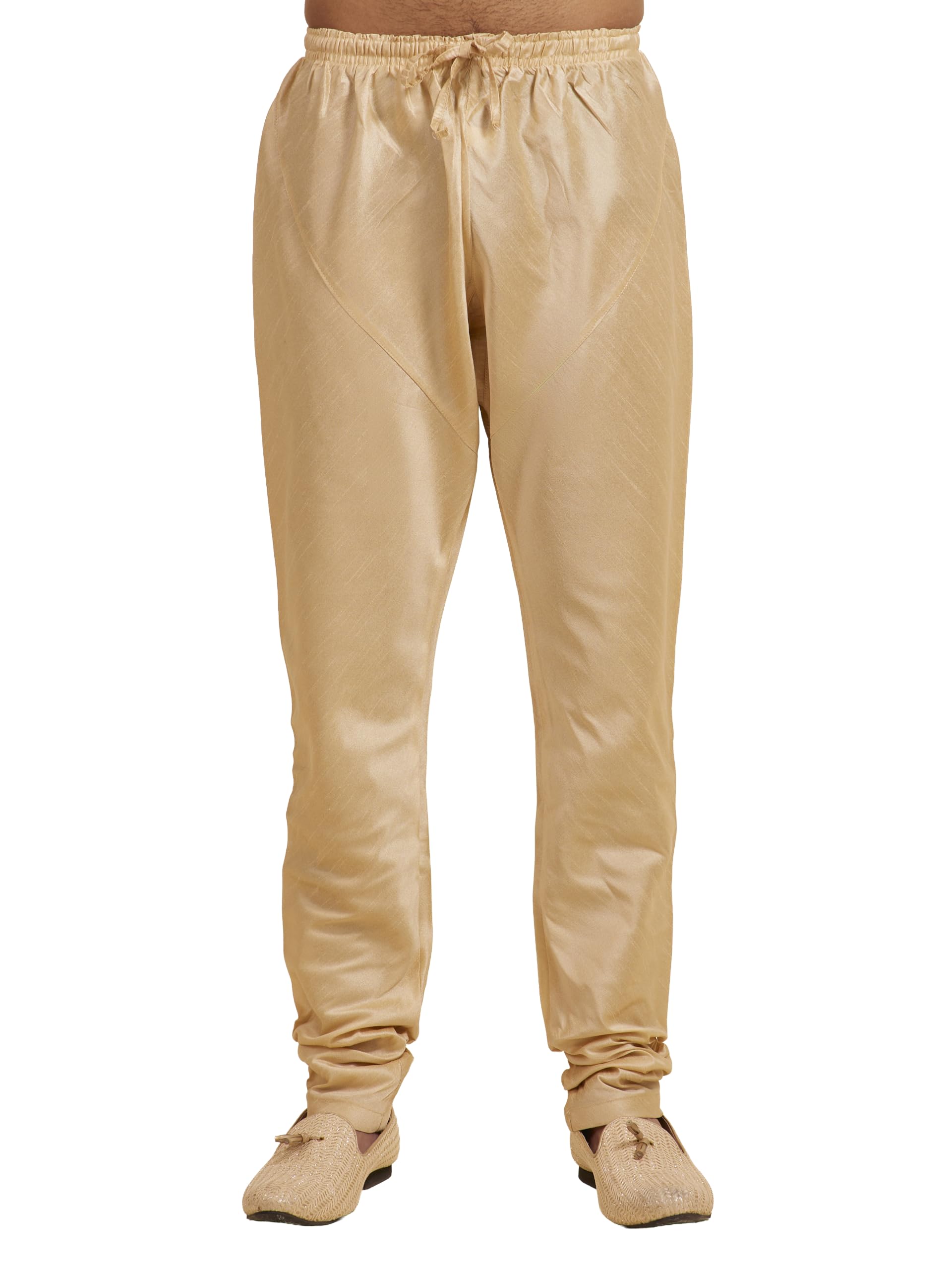 diwas by manyavar Men's Art Silk Solid Churidar (1pc)-picture-24