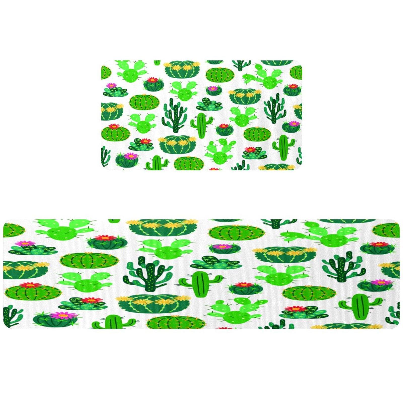 Tapete de cocina absorbente y antideslizante de 2 piezas lavable para pasillo