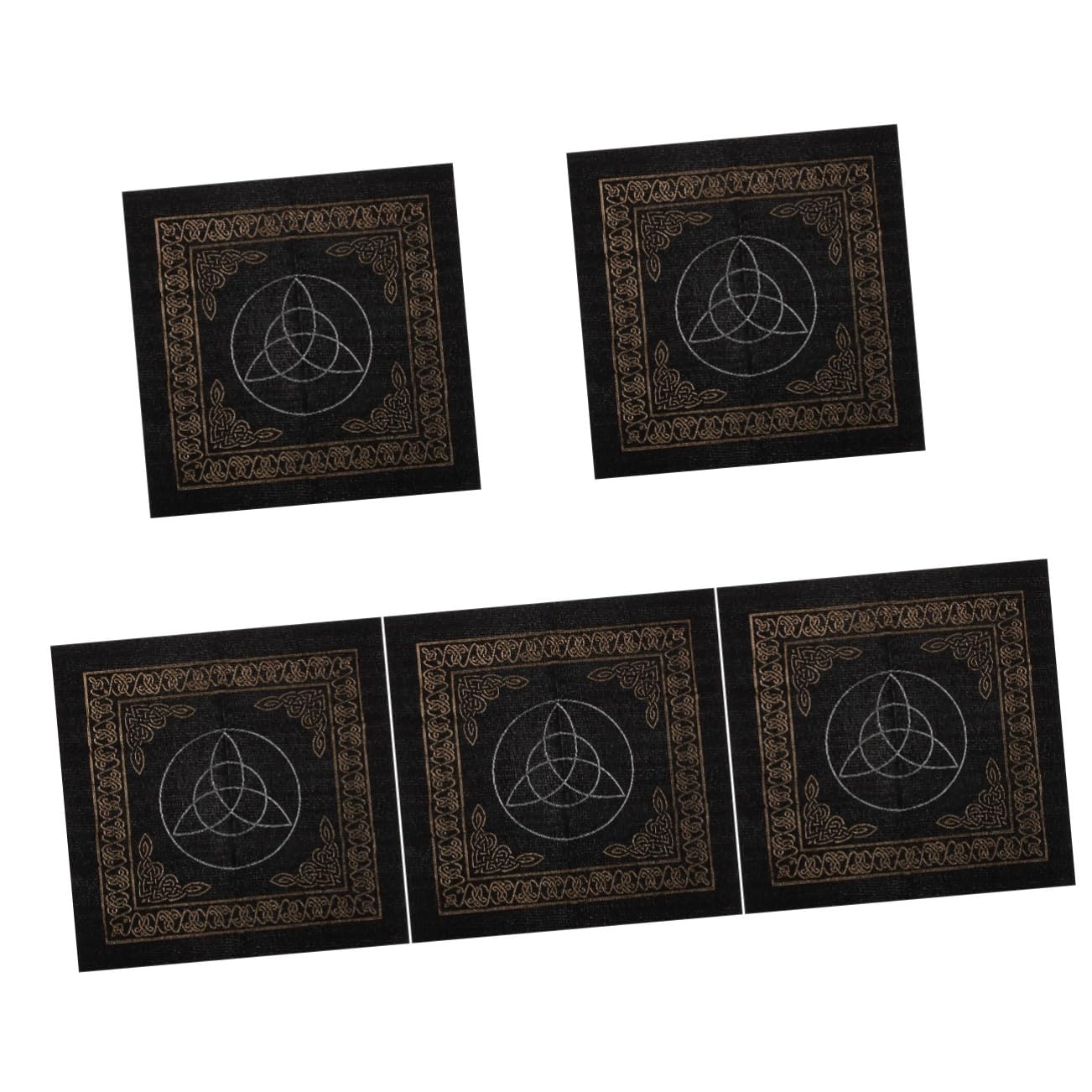 Nappe de tarot lune avec support de jeu divinatoire complet