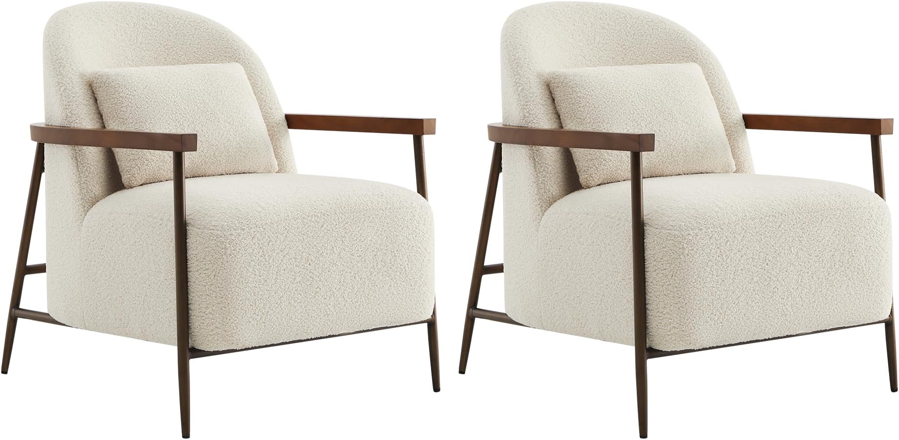 Amazon.com: CHITA Accent Chair for Living Room Set of 2, FSC Certified ...