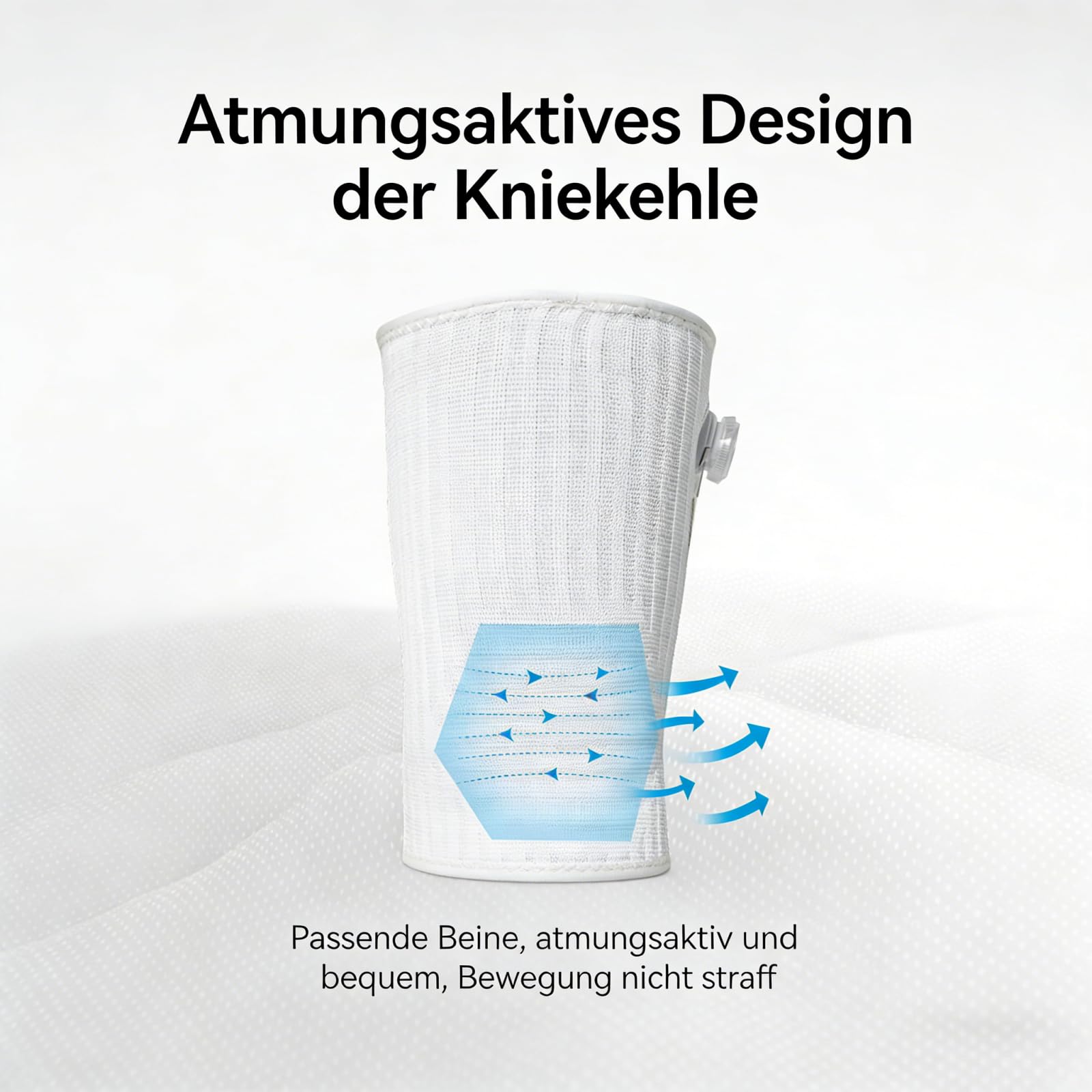 VILAO Kniebandage mit Drehverschluss, Patellarschutz, 3D-Kompression & Rutschfest für Alltag, Arbeit, Laufen, Fitness und weitere Sportarten (2 Schwarz,XXL)