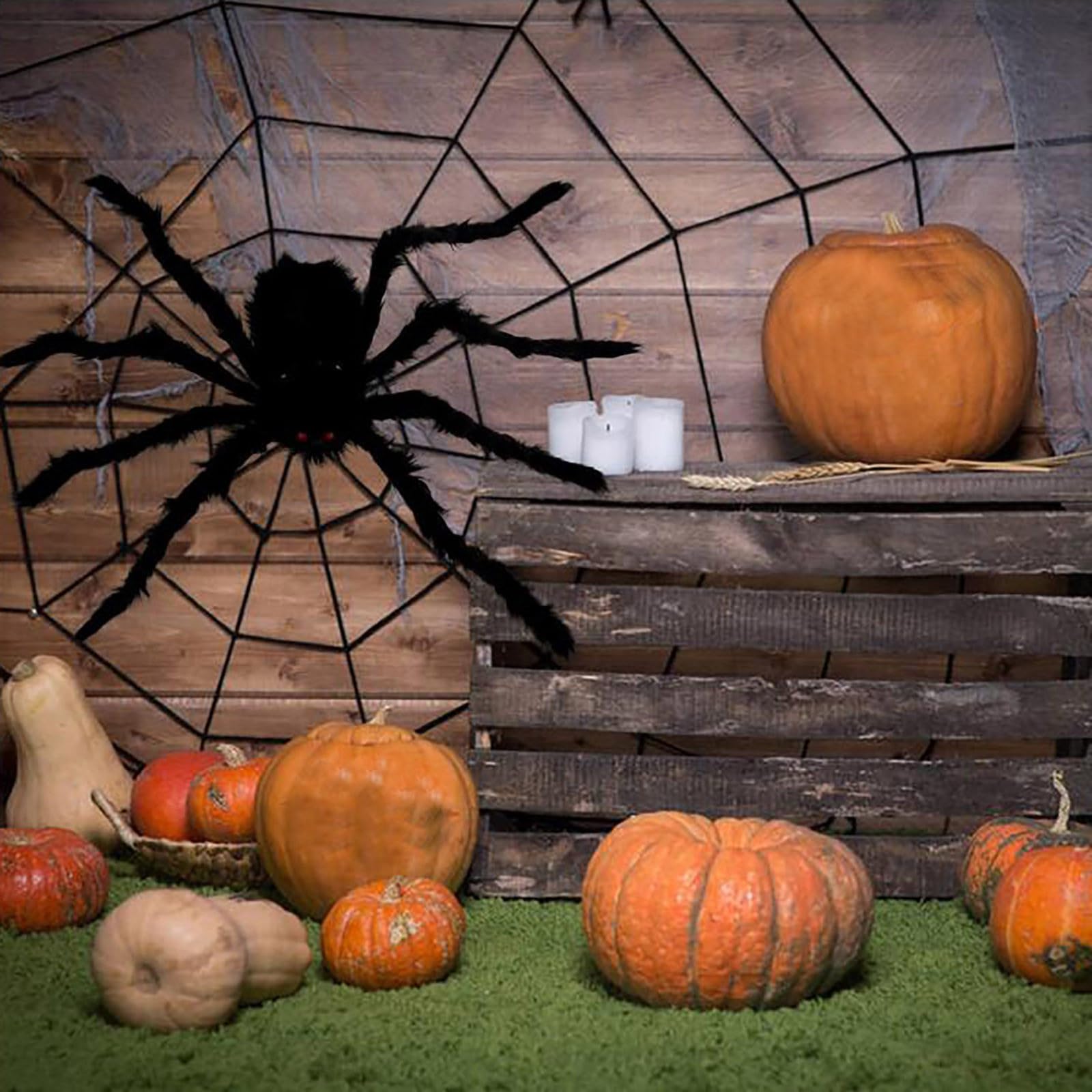 Halloween Decorations Sale Clearance , Halloween Decorations Spider, Giant Large Spider Prop Halloween Decor with Red Eyes for Indoor Outdoor Home Party Yard Garden Haunted House Graveyard Porch