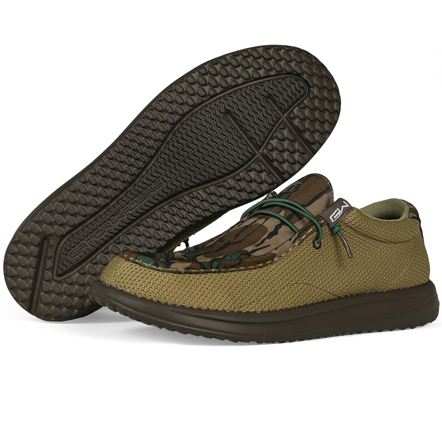 Gator Waders Mens Casual Shoes – Men's Loafers &amp; Slip-Ons Camp Shoes with No-Tie Laces -Arch Support Boat Shoes for Everyday Wear
