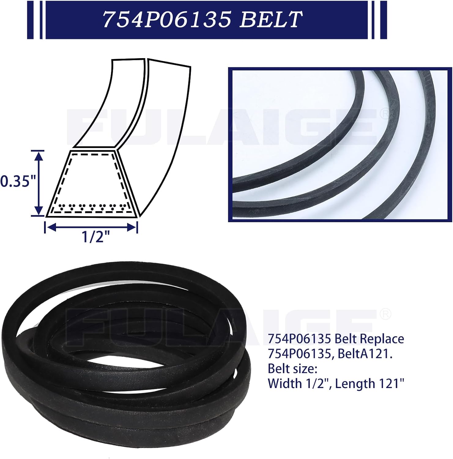 2 Pack 918-05078A Spindle Assembly with 756-04511B 756-05034A Idler Pulley 1/2"x121 Belt Replaces 618-05078A 918 05078A for Troy-Bilt Mustang 46 Inch Z46 Cub Cadet ZT1 46 Craftman Z530 Mowers