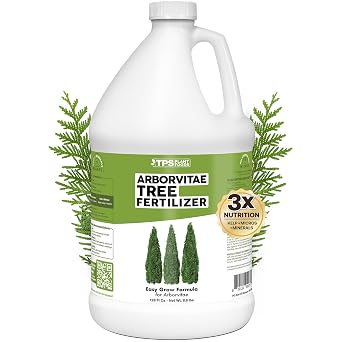 Arborvitae Tree Fertilizer - Liquid Plant Food for Greener Foliage, 1 Gal | Supports Faster Growth, Ideal for Privacy Hedges, Boosts Root Development, Arborvitae & Thuja Trees, Fast-Absorbing Formula