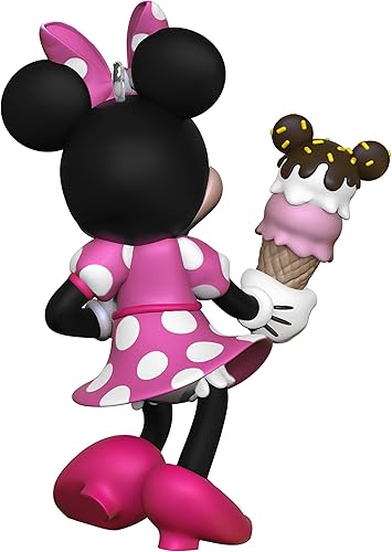 Miniatura 2 de Hallmark Keepsake Adorno de Navidad de plástico 2022, Minnie Mouse de Disney, Oh So Sweet!