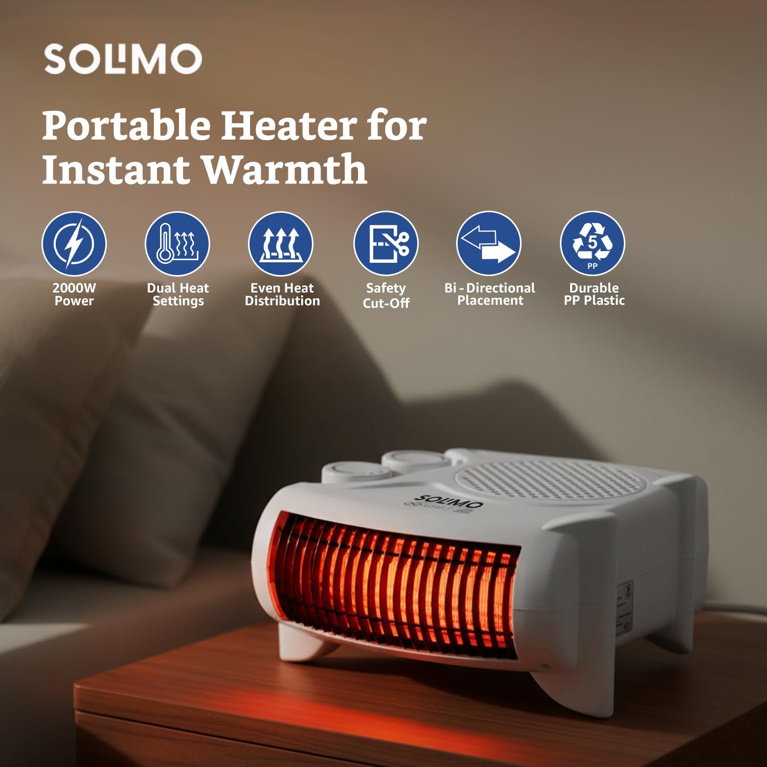 Amazon Brand - Solimo 2000/1000 Watts Room Heater Review: Your Cozy Winter Companion? (2024-2025) Review India 2025