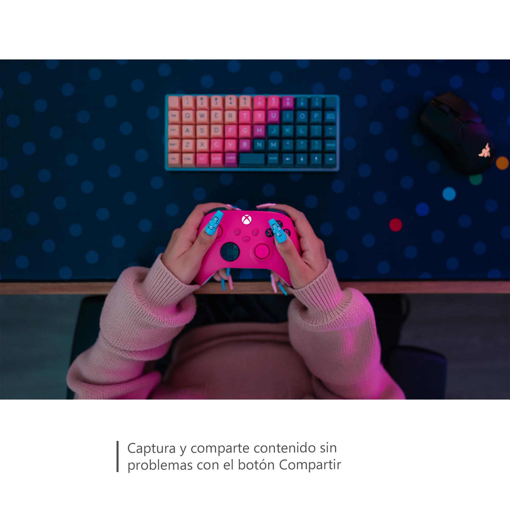 Xbox Wireless Controller Deep Pink Series X/S/One, Windows 10/11, iOS y Android