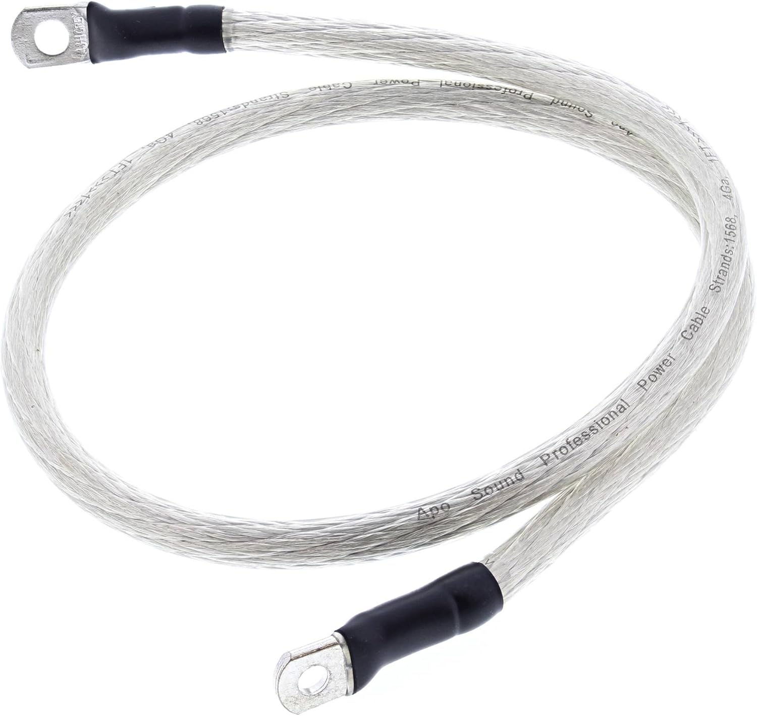All Balls Racing All Balls Universal 32" Clear Battery Cable (78-132) with Terminals for Motorcycle, Dirt Bike, Powersports, ATV, UTV, Snow, Marine, Automotive, RV, Mower