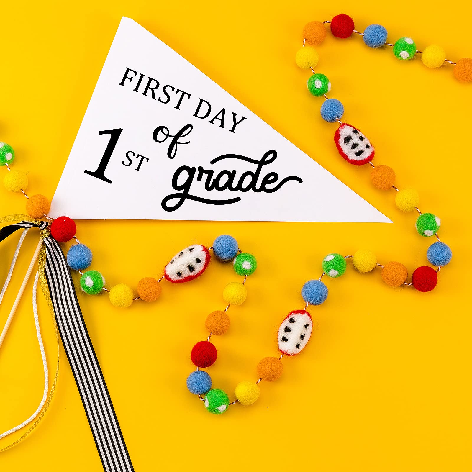 Snapklik.com : CINPIUK First Day Of School Flag DIY 2024 Back To School ...