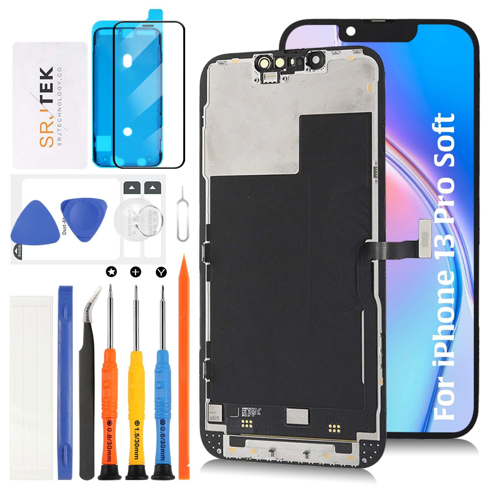 Amazon.co.jp: SRJTEK For iphone 13 Pro 『Soft OLED』 液晶