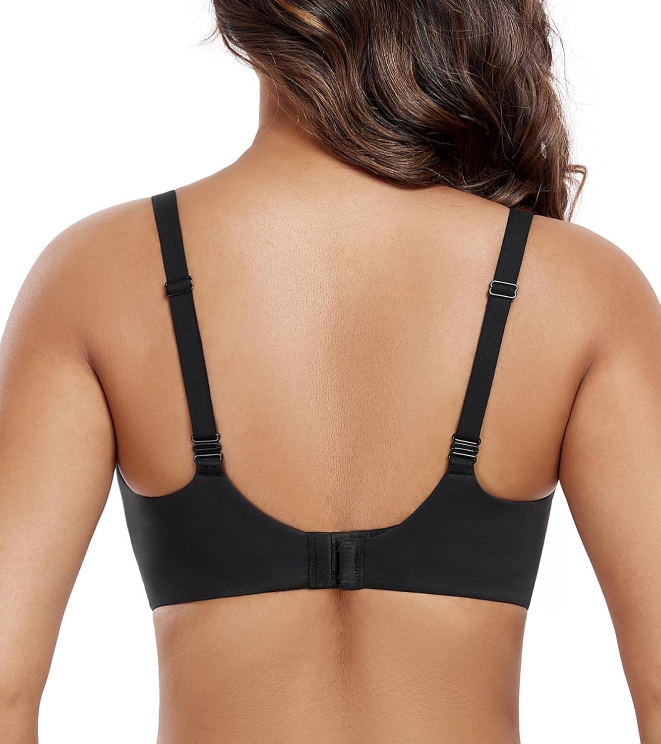 DotVol Women's Push Up Wireless Comfortable Padded Plunge No Underwire Everyday Bra - Image 3