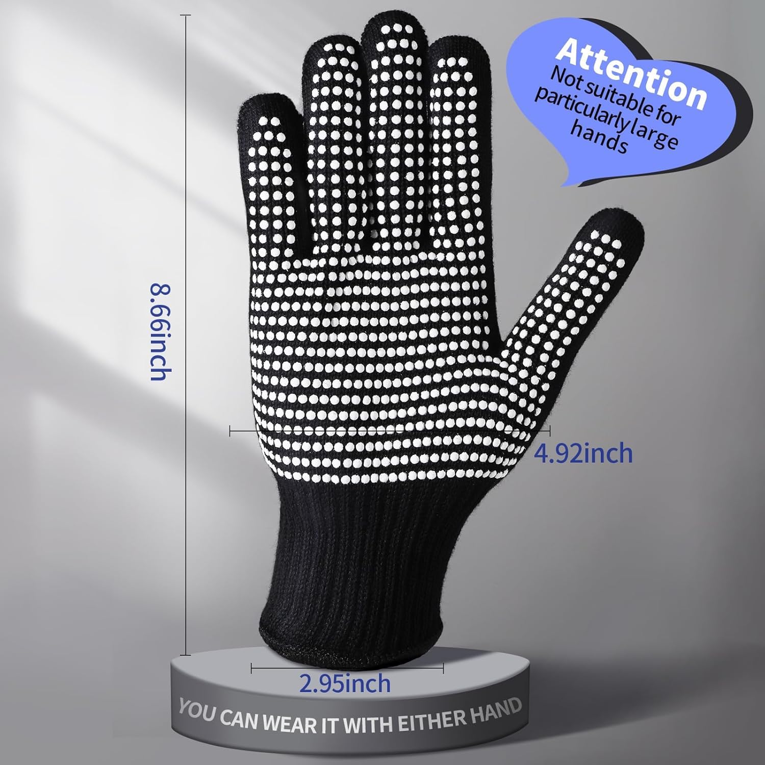 Proberos® 4 Pcs Riding Work Gloves, Breathable Nylon Anti-Slip Palm 4