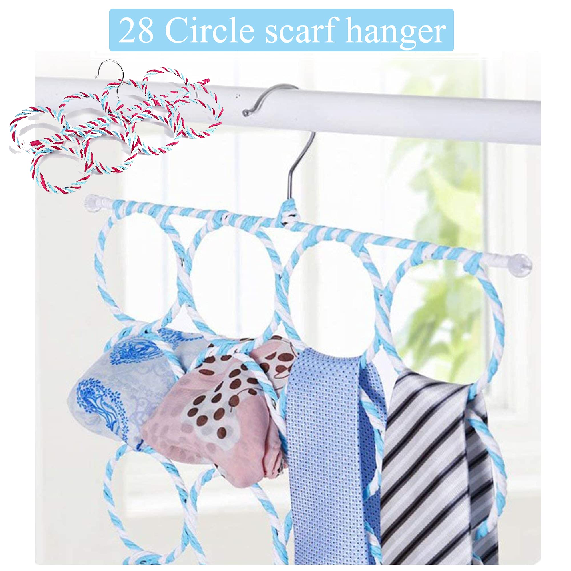 Lot De 5 Porte Foulard, Porte Ceinture, Porte Écharpe Rond