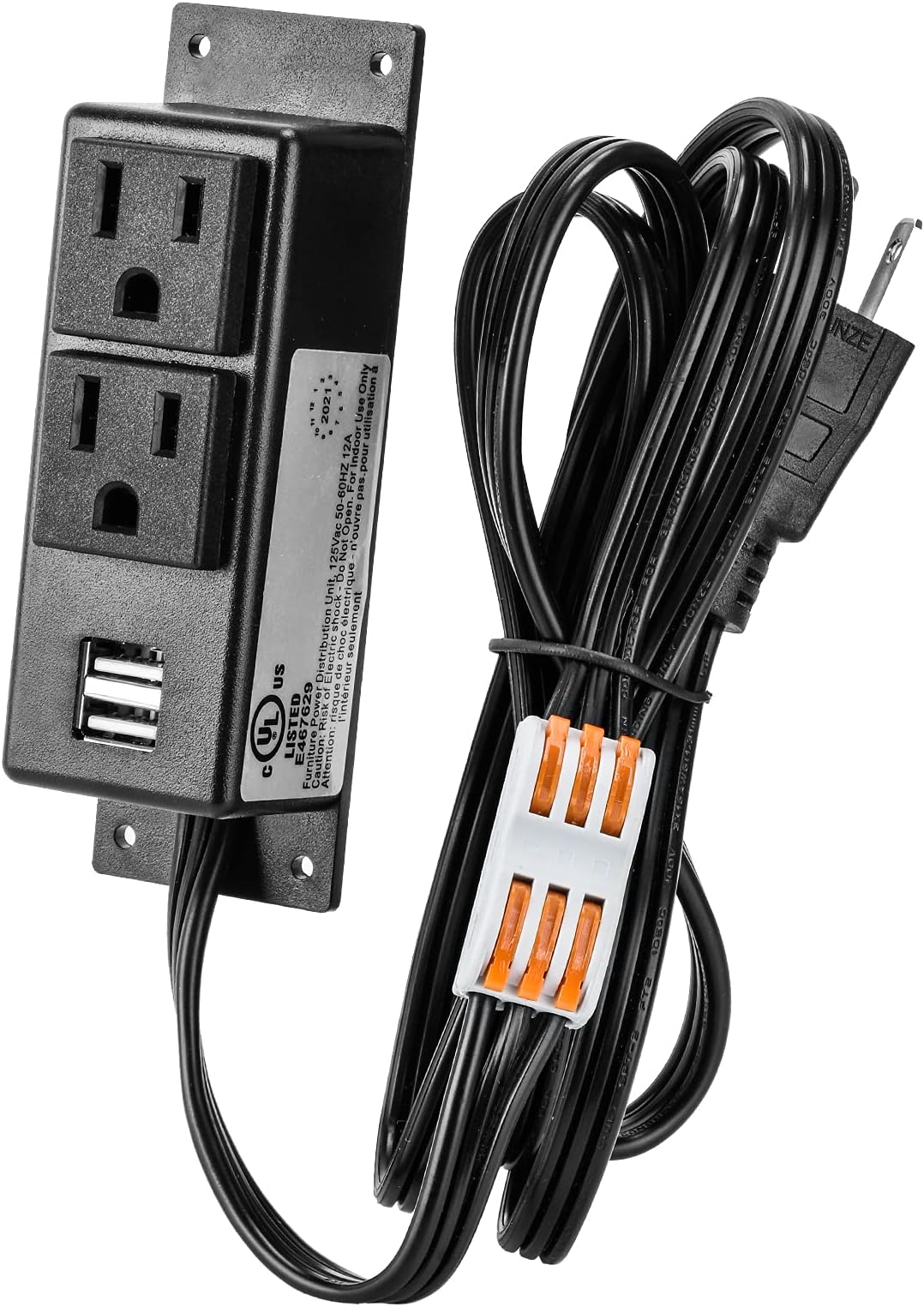 Gun Safe Power Outlet Kit, Briidea Gun Safe Accessory Electrical Outlet with USB for Interior Dehumidifiers and Lights