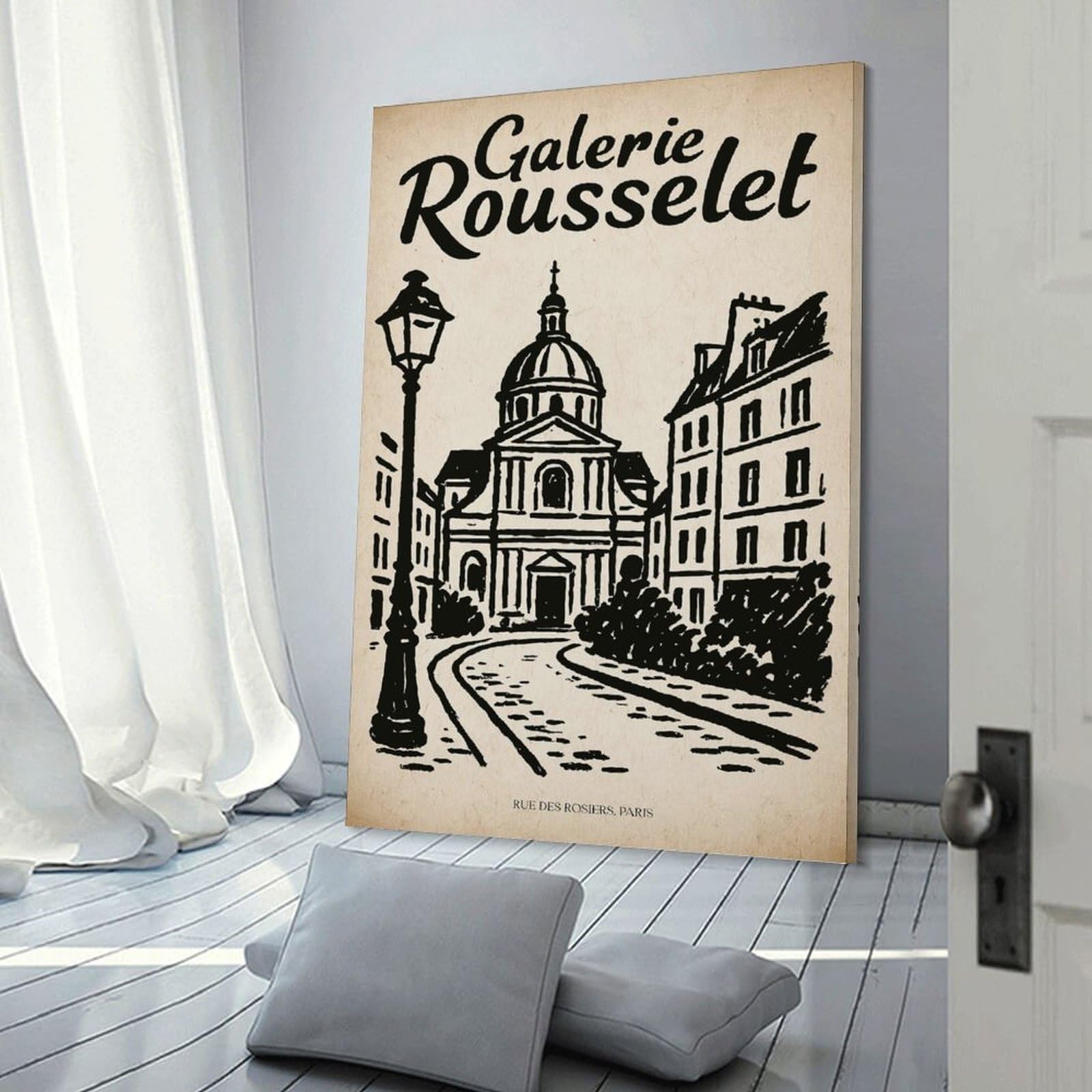 Junmoney Galerie Rousselet Vintage Hanging Wall Art 20x30inch(50x75cm), for Feature Walls in Flats Or Modern Rooms, Home Wall Art for Statement Displays