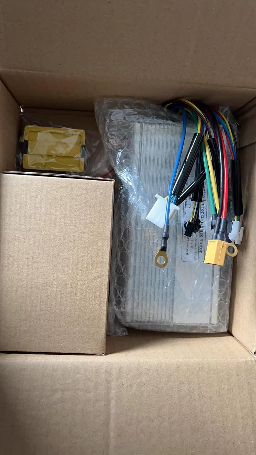 NBPOWER 36V/48V 750W 25A Brushless DC Motor Controller Ebike Controller +KT-LCD8H Color Display One Set，Used for 750W-1000W Ebike Kit.