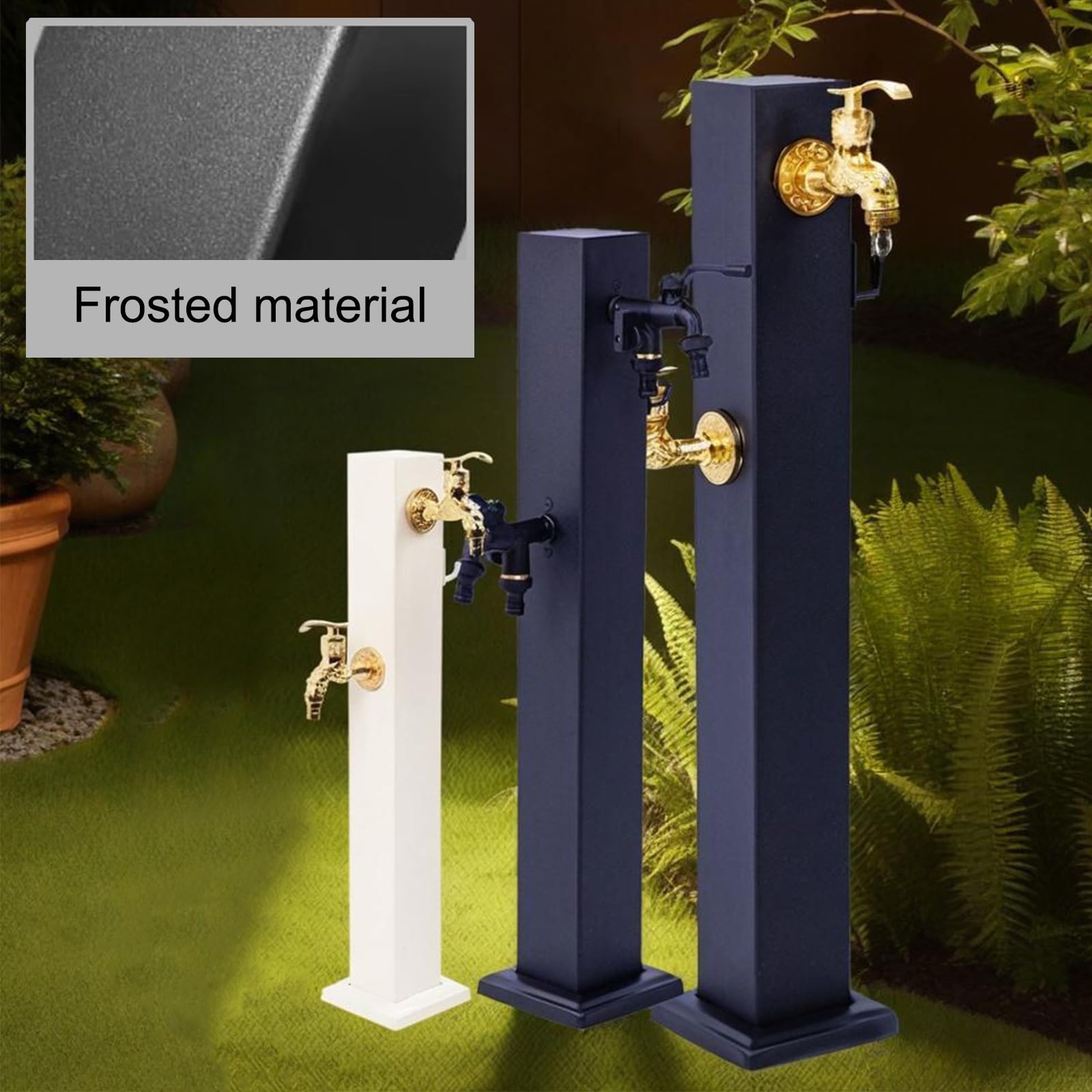 Robinet extérieur en Acier Inoxydable - Robinet de Jardin antigel de 85 cm (33,5 Pouces) - Jet d'irrigation Goutte à Goutte en résine résistante aux intempéries - 65 cm (25,6 Pouces), Robust