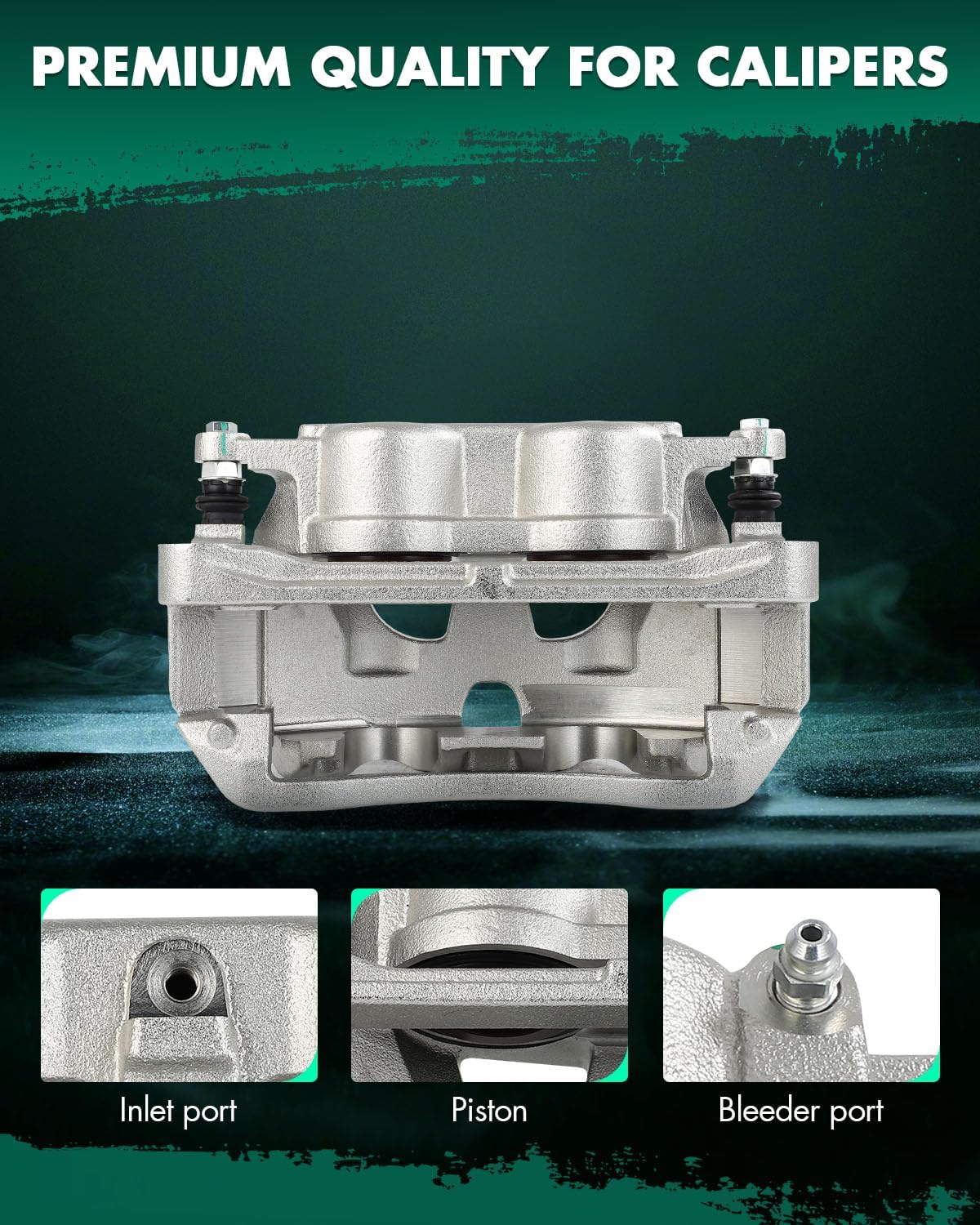 SCITOO Front Right Brake Caliper With Bracket 18B5072 Compatible For Ford For E-150 2008-2014,For Ford For E-150 Econoline 2008,For Ford For E-250 2008-2014