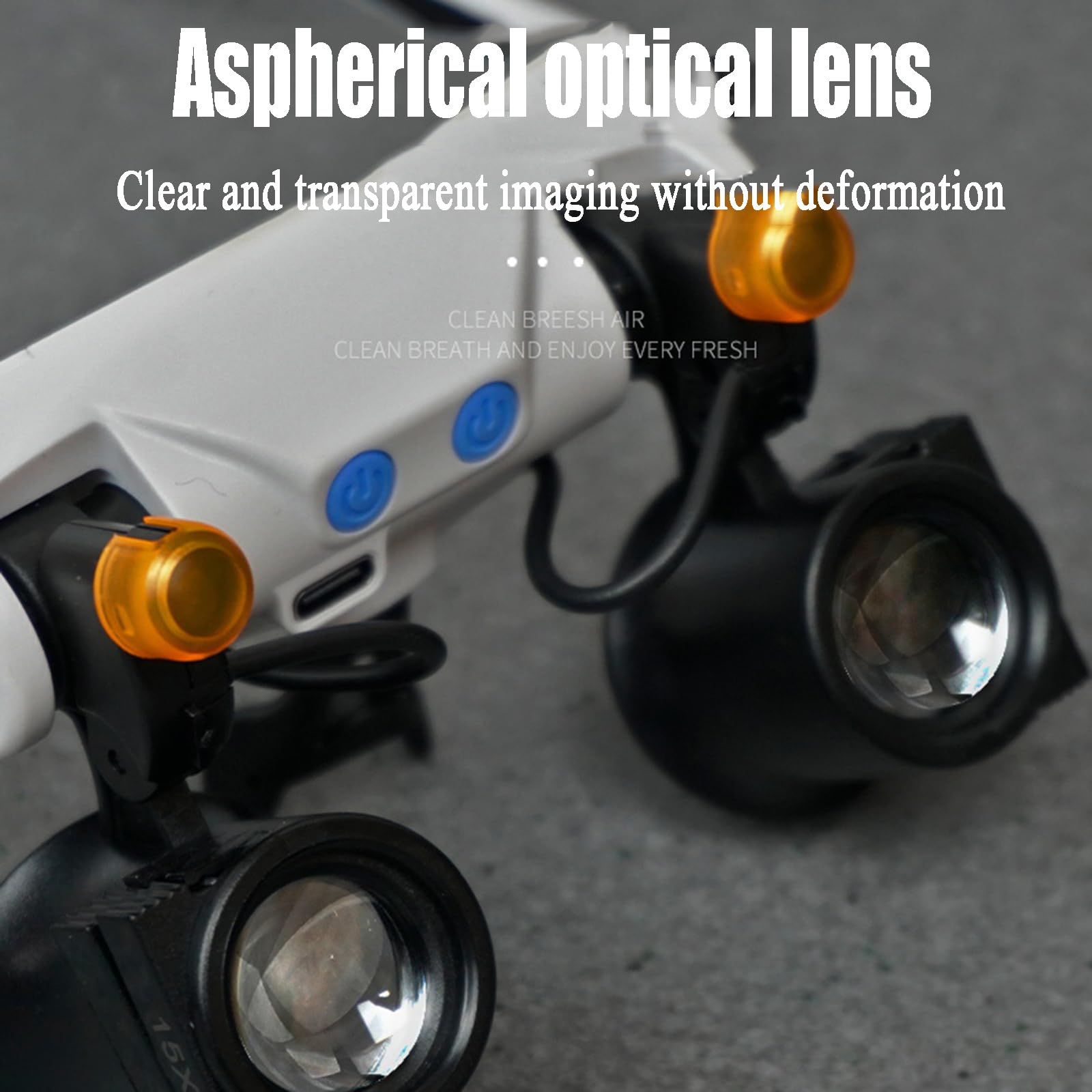 Lupa de diadema con luz LED, lupa manos libres, lentes intercambiables 3-25X para leer, reparar relojes y trabajos de joyería