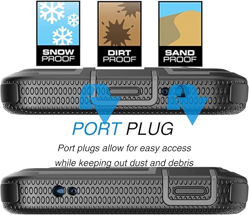 Miniatura 5 de Tekcoo Funda con clip para Moto G7 Power/Motorola Moto G7 Supra / E5 Plus / E5 Supra, [Tshell] absorción de impactos [pantalla integrada] Cinturón