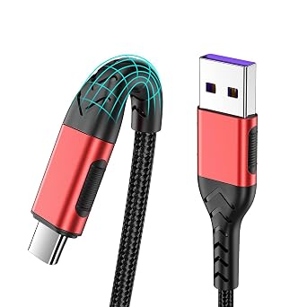 كابل شاحن USB C Durcord ، حزمة 2Pack 1ft شحن سريع 1 قدم USB نوع C كابل شحن ، 1 قدم نوع C شاحن نايلون ممتاز كابل USB مضفر متوافق مع iPhone 15 / Pro / Plus/ماكس ريد