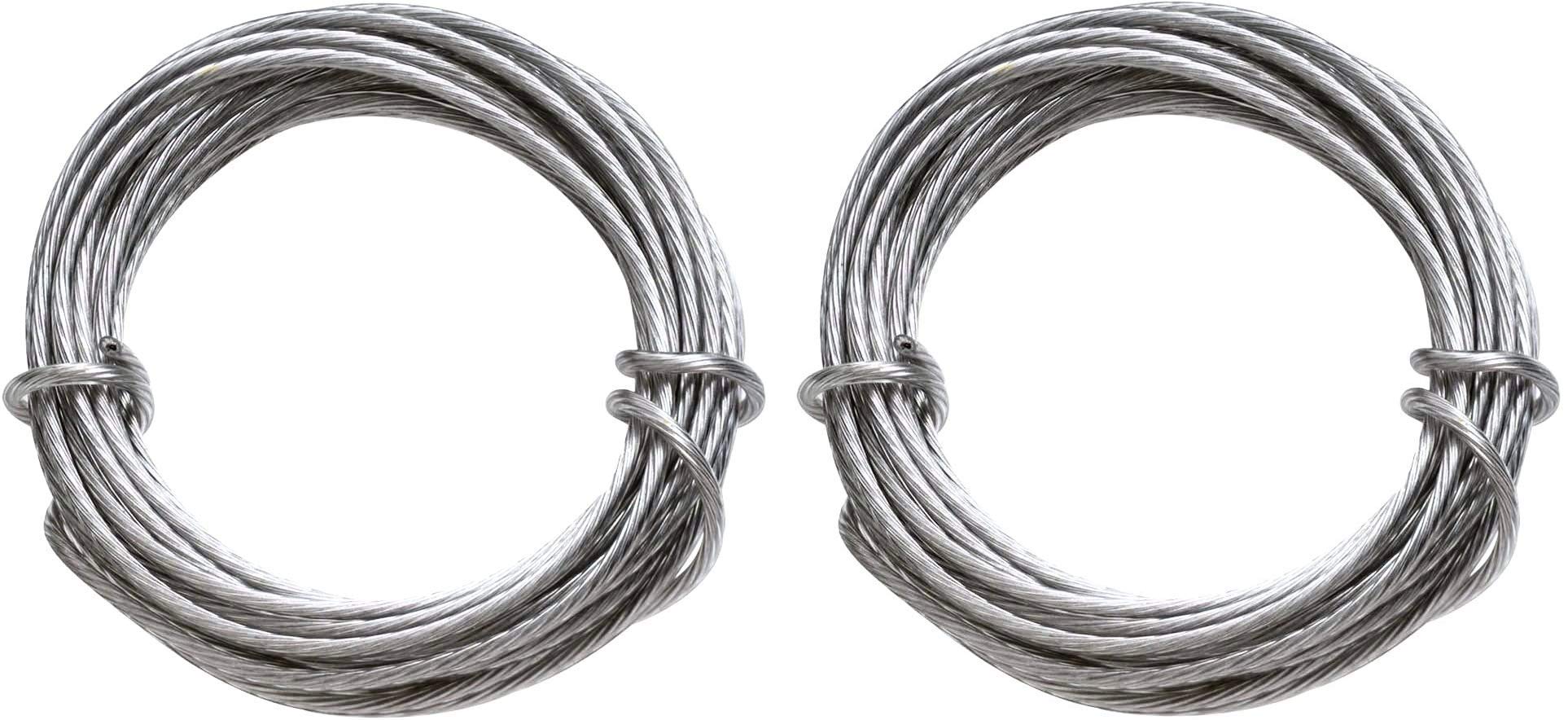 Coated Stainless Steel Gallery Wire - 2 Pack -4