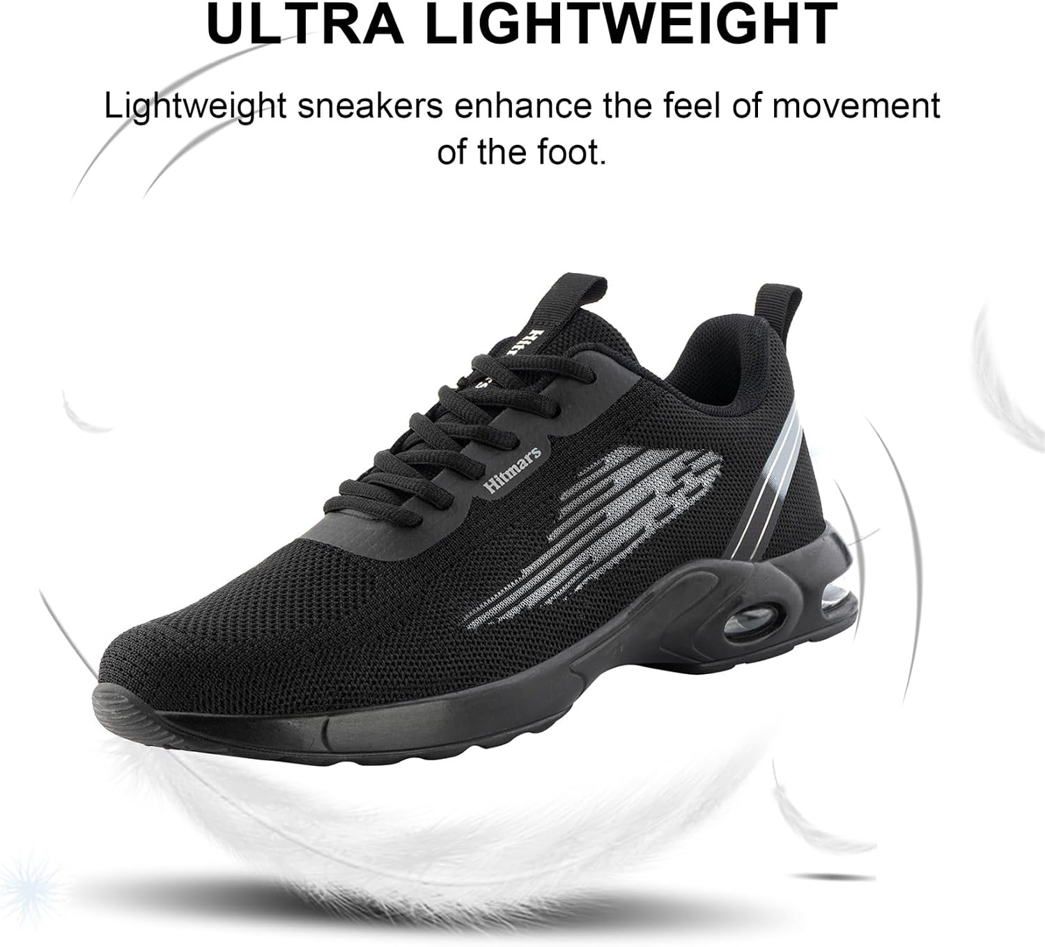 Hitmars Trainers Men's Sports Shoes Running Shoes Men Air Cushion Shock Absorbing Lightweight Non-Slip EU39-EU46 image 4