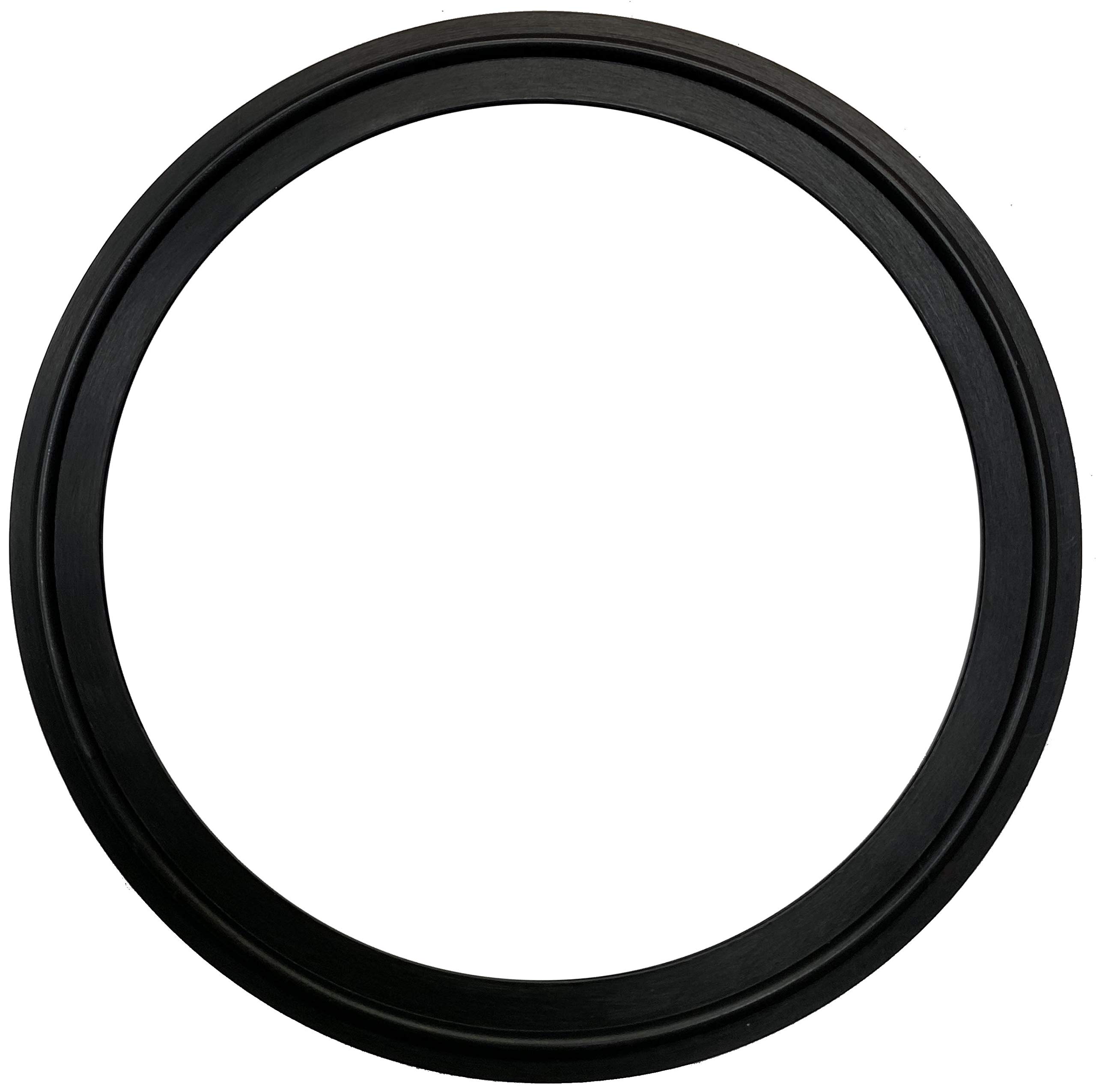 DR-COMPONENT4" Sanitary Standard Tri-Clamp Gaskets (Pack of 10), Black Buna-N (NBR)