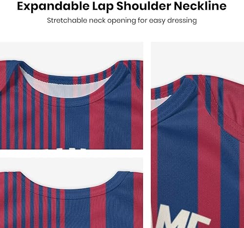 Miniatura 2 de Body de fútbol personalizado para bebé, camiseta de fútbol para niños pequeños, número de nombre personalizado